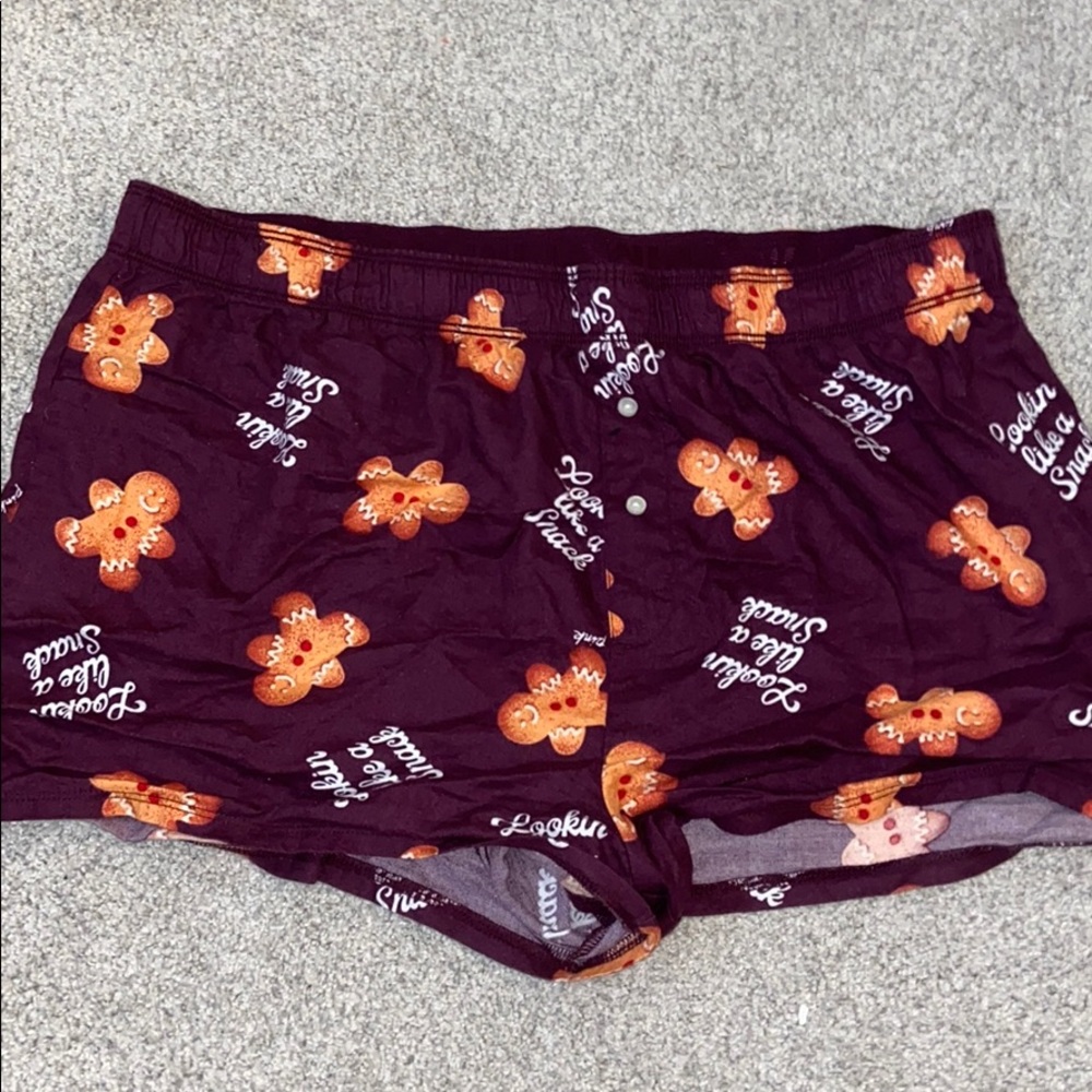 pink sleepwear shorts